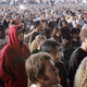 A massive crowd of Timberlake ticket buyers.